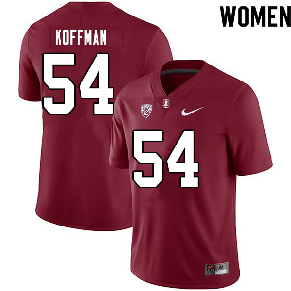 Women #54 Jake Koffman Stanford Cardinal College Football Jerseys Sale-Cardinal